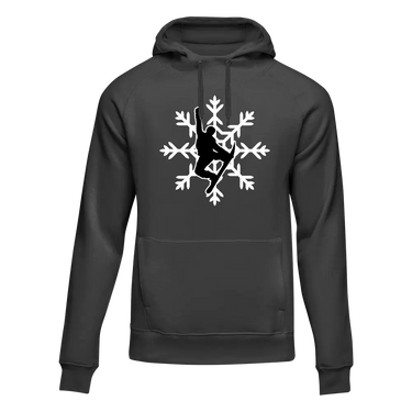 Snowboard Snowflake Adult Fleece Hooded Sweatshirt